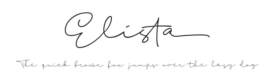 Elista by Walkeren — Script Handwritten Font