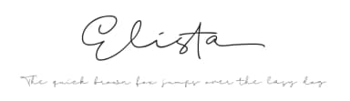 Elista by Walkeren — Script Handwritten Font — thumbnail 1