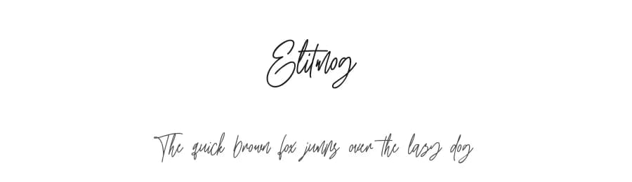 Elitmog by Maulana Creative — Script Handwritten Font