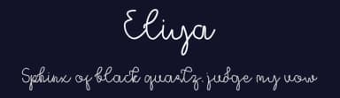 Eliya by Muksal Creative — Script Handwritten Font — thumbnail 2