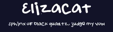 Elizacat by Elizabeth Brown — Script Handwritten Font — thumbnail 2
