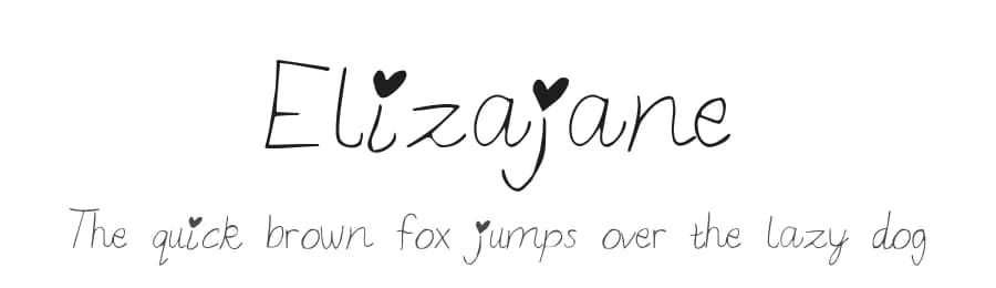 Elizajane by Kimberly Geswein — Script Handwritten Font