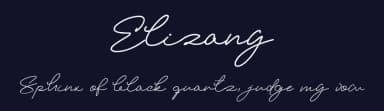 Elizany by Halymunt Studio — Script Handwritten Font — thumbnail 2
