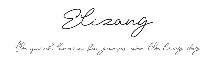 Elizany by Halymunt Studio — Script Handwritten Font