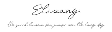 Elizany by Halymunt Studio — Script Handwritten Font — thumbnail 1