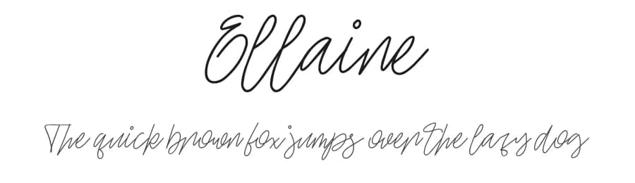 Ellaine by Garisman Studio — Script Handwritten Font