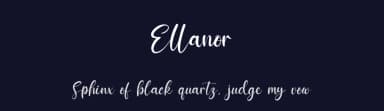 Ellanor by Kong Font — Script Handwritten Font — thumbnail 2