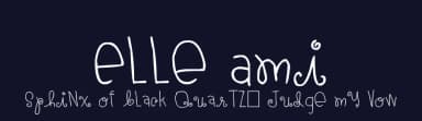 Elle Ami by Blue Sky — Script Handwritten Font — thumbnail 2
