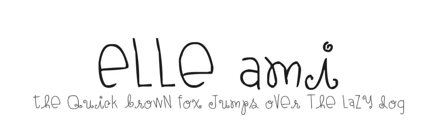 Elle Ami by Blue Sky — Script Handwritten Font — preview 1