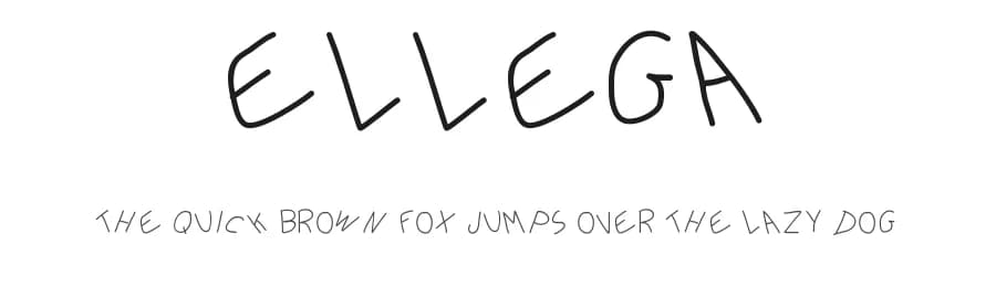 Ellega by Gaelleing — Script Handwritten Font