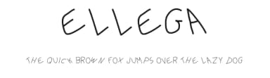 Ellega by Gaelleing — Script Handwritten Font — thumbnail 1