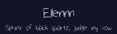 Ellennn by Ellen Liu — Script Handwritten Font — thumbnail 2