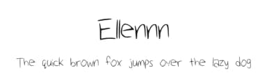 Ellennn by Ellen Liu — Script Handwritten Font — thumbnail 1