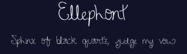 Ellephont by Scott Aneloski — Script Handwritten Font — thumbnail 2