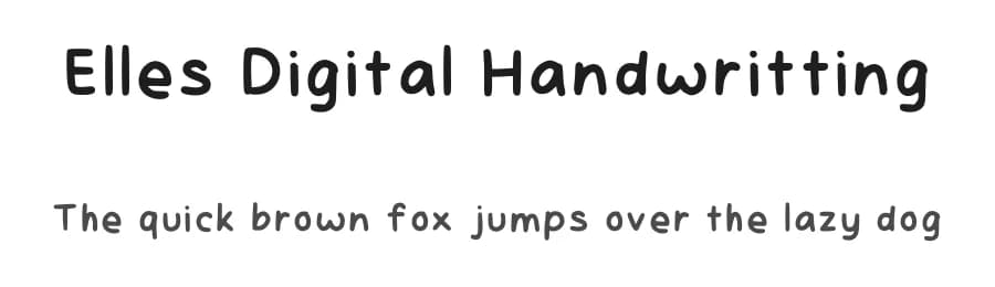 Elles Digital Handwritting by Elle Christy — Script Handwritten Font