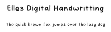 Elles Digital Handwritting by Elle Christy — Script Handwritten Font — thumbnail 1