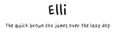 Elli by Sheilla Fristella — Script Handwritten Font — thumbnail 1