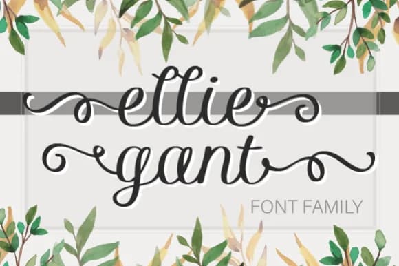 Ellie Gant Family Font by Inspire Graphics — Script Handwritten Font
