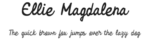 Ellie Magdalena by Linafis Studio — Script Handwritten Font