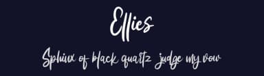 Ellies by Vunira Design — Script Handwritten Font — thumbnail 2