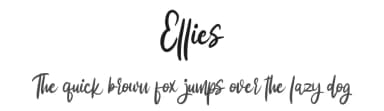 Ellies by Vunira Design — Script Handwritten Font — thumbnail 1