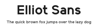 Elliot Sans by Rachel San — Sans Serif Font — thumbnail 1