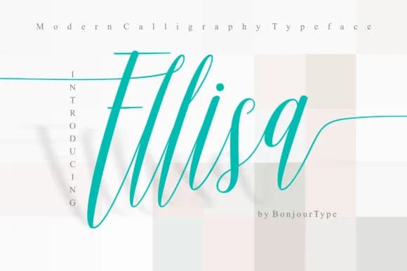 Ellisa Script Font by BONJOURTYPE — Script Handwritten Font