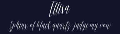 Ellisa by Bonjour Type — Script Handwritten Font — thumbnail 2