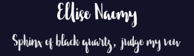 Ellise Naomy by Tegaki Script — Script Handwritten Font — thumbnail 2