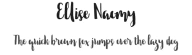 Ellise Naomy by Tegaki Script — Script Handwritten Font — thumbnail 1