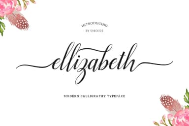 Ellizabeth Font by Unicode Studio — Script Handwritten Font — thumbnail 1