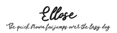 Ellose by Riki — Script Handwritten Font — thumbnail 1