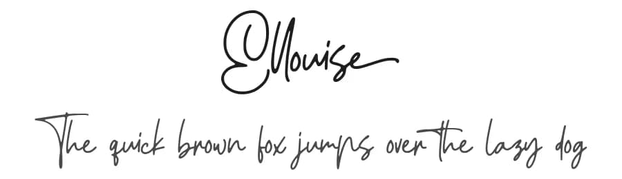 Ellouise by Garisman Studio — Script Handwritten Font