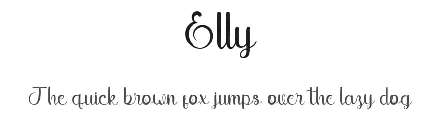 Elly by Suamzu Art — Script Handwritten Font — preview 1