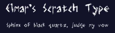 Elmar's Scratch Type by Toro Elmar — Script Handwritten Font — thumbnail 2