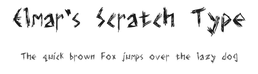 Elmar's Scratch Type by Toro Elmar — Script Handwritten Font