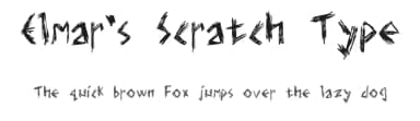 Elmar's Scratch Type by Toro Elmar — Script Handwritten Font — thumbnail 1