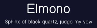 Elmono by Zanfonts — Sans Serif Font — thumbnail 2