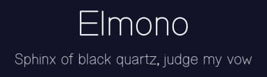 Elmono by Zanfonts — Sans Serif Font — thumbnail 2