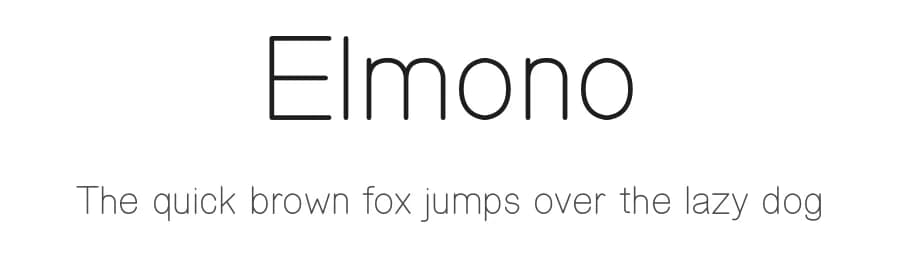 Elmono by Zanfonts — Sans Serif Font