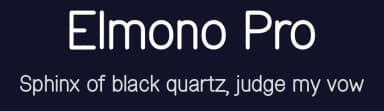 Elmono Pro by Zanfonts — Sans Serif Font — thumbnail 2