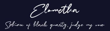 Elometha by Jadatype — Script Handwritten Font — thumbnail 2