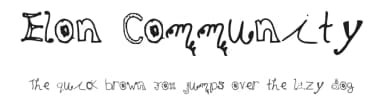 Elon Community by Gina Apperson — Script Handwritten Font — thumbnail 1