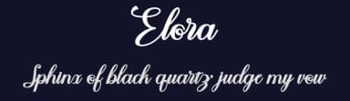 Elora by Wais Alqarni — Script Handwritten Font — thumbnail 2