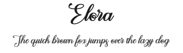 Elora by Wais Alqarni — Script Handwritten Font