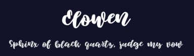 Elowen by Katsia Jazwinska — Script Handwritten Font — thumbnail 2