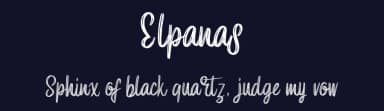 Elpanas by Ianmikraz — Script Handwritten Font — thumbnail 2