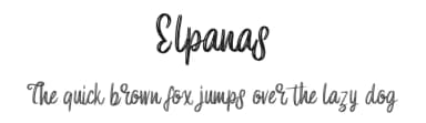 Elpanas by Ianmikraz — Script Handwritten Font — thumbnail 1