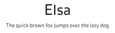 Elsa by Sascha Timplan — Sans Serif Font — thumbnail 1