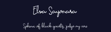 Elsa Sayonara by UI Creative — Script Handwritten Font — thumbnail 2